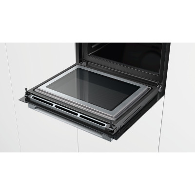 Духова шафа з функцією пароварки і мікрохвильовим режимом Bosch HNG6764B6