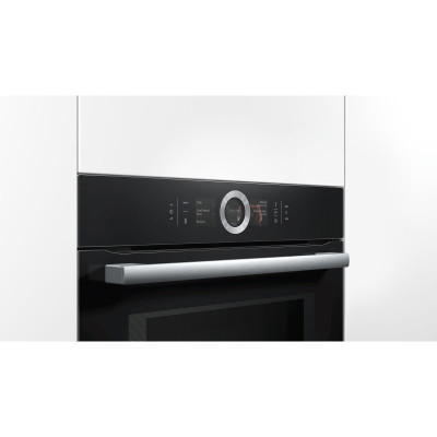 Духова шафа з функцією пароварки і мікрохвильовим режимом Bosch HNG6764B6