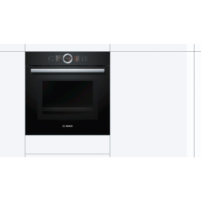 Духова шафа з функцією пароварки і мікрохвильовим режимом Bosch HNG6764B6