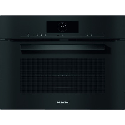 Компактна духова шафа з мікрохвильовим режимом Miele H 7840 BM OBSW