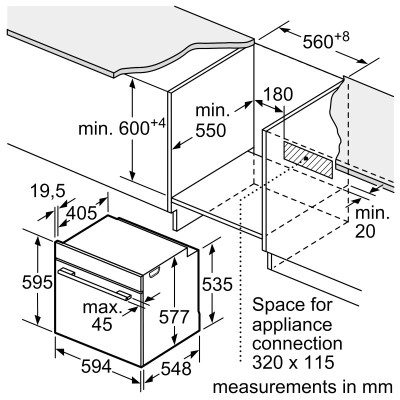 Духовой шкаф с микроволновым режимом Bosch HMG6764B1