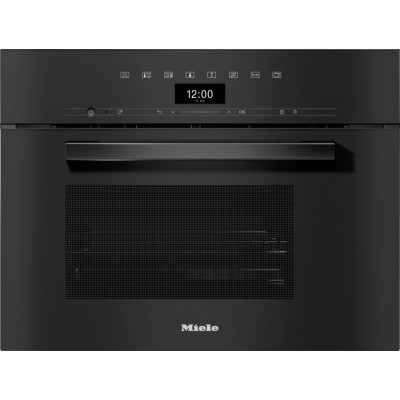 Компактна Духовой шкаф-пароварка Miele DG 7440 чёрный обсидиан