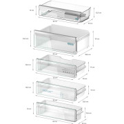 Встраиваемый двухкамерный холодильник Siemens KB96NADD0
