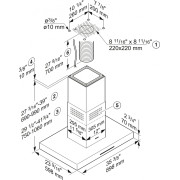 Витяжка декоративна настінна Miele PUR 98 D